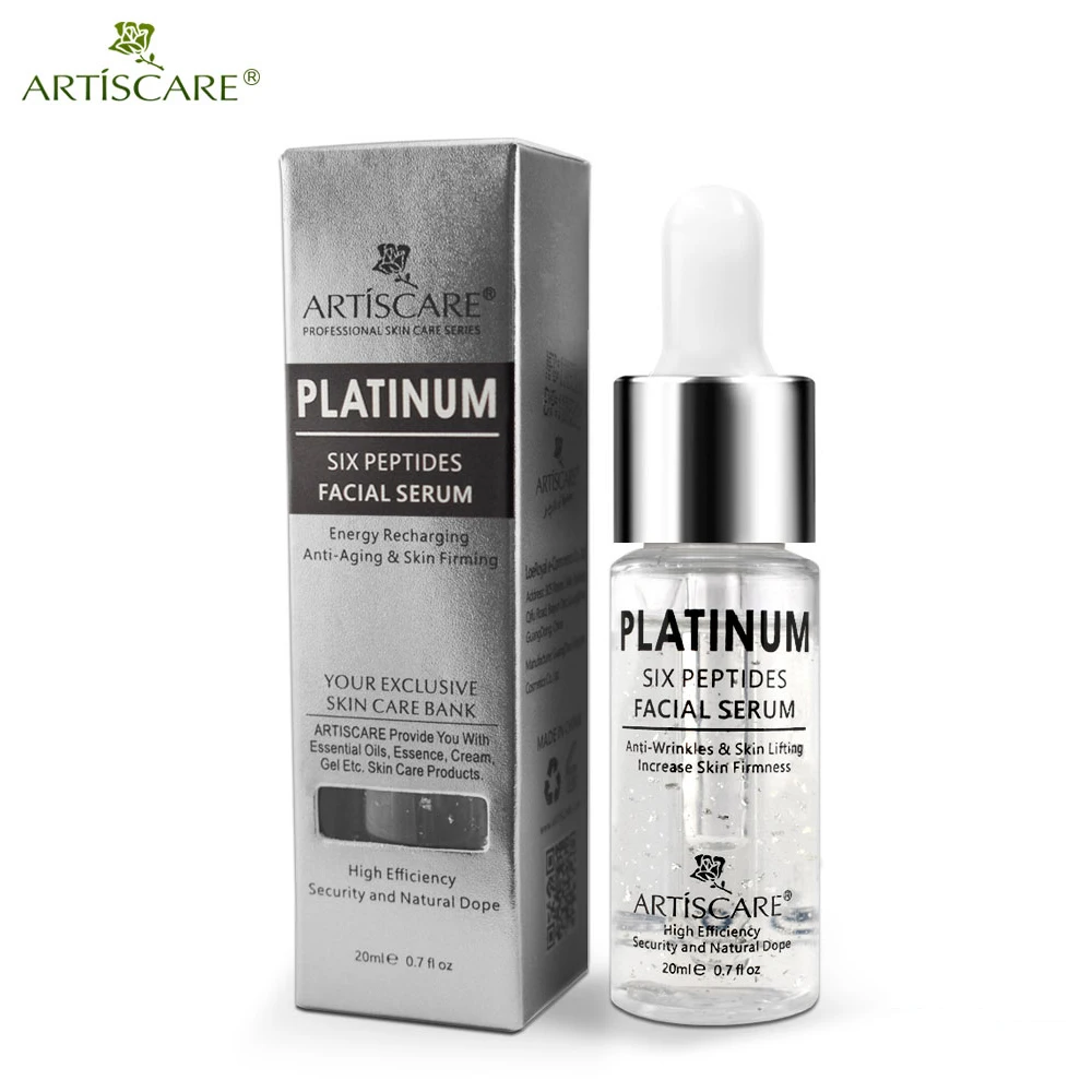 ARTISCARE Platinum Six сыворотка с пептидами 20 мл Гиалуроновая кислота против морщин 24K Gold