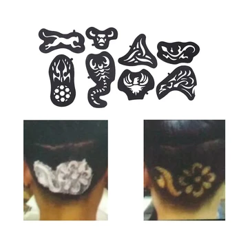 

25 pcs Hair stencil for tattoos carved hairs men tattoos patterns salon Barber tool