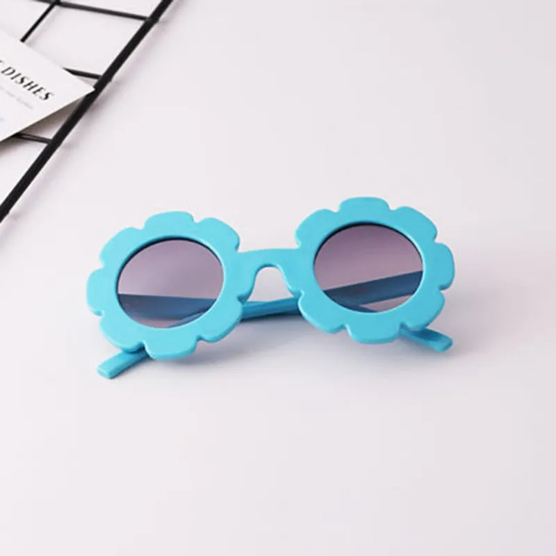 Ретро очки детские солнцезащитные очки Круглые Цветочные Gafas Детские уличные спортивные солнцезащитные очки для девочек и мальчиков