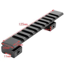 11 мм/10 мм до 20 мм для пикатинная рельсовая Охота винтовка Воздушный пистолет прицел с креплением Вивер крепления