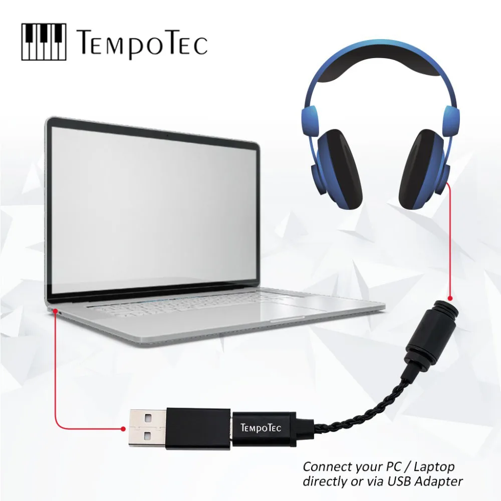 Усилитель для наушников TempoTec Sonata HD TYPE C до 3,5 мм адаптер DAC для телефона Android PC MAC Портативное аудио