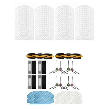 

60 Pcs Disposable Rags for Ecovacs Deebot Ozmo T8 & 1set Hepa Filter Roller Brush Mop Cloths for Ecovacs Deebot Ozmo T8