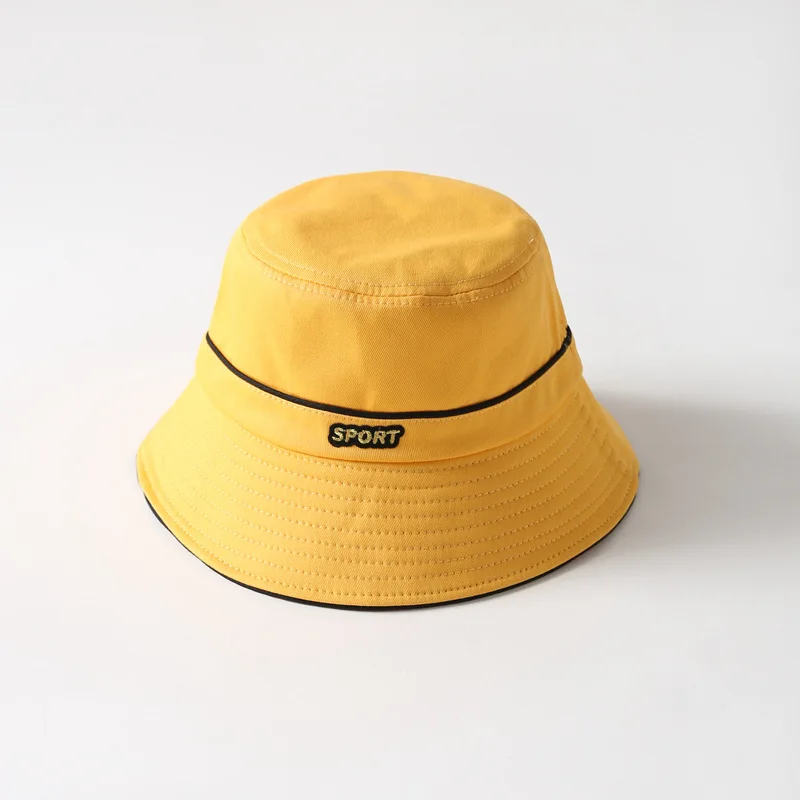 yellow Новинка, женская шляпа в рыбацком стиле, модная, летняя, Спортивная, для путешествий, шляпа от солнца, Панама, для девушек, хип-хоп, шапки - Цвет: yellow