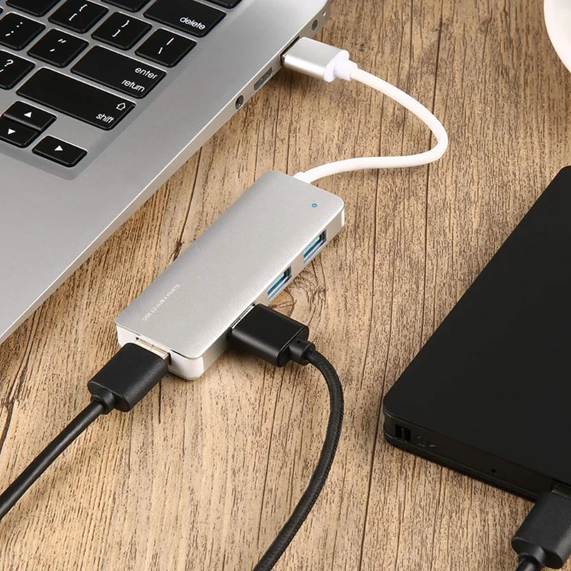 4 порта USB 3 0 разветвитель расширитель мобильный телефон внешний кабель для