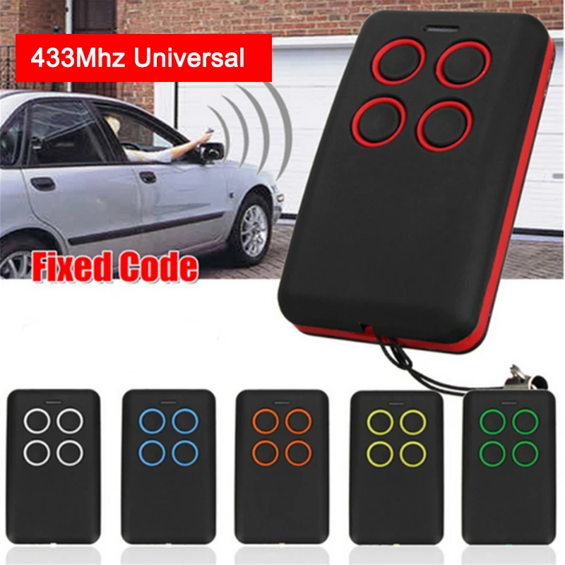 New Door Remote Control Garage Command Handheld Transmitter 433mhz Universal Cloning for Gate Alarm Auto | Безопасность и защита