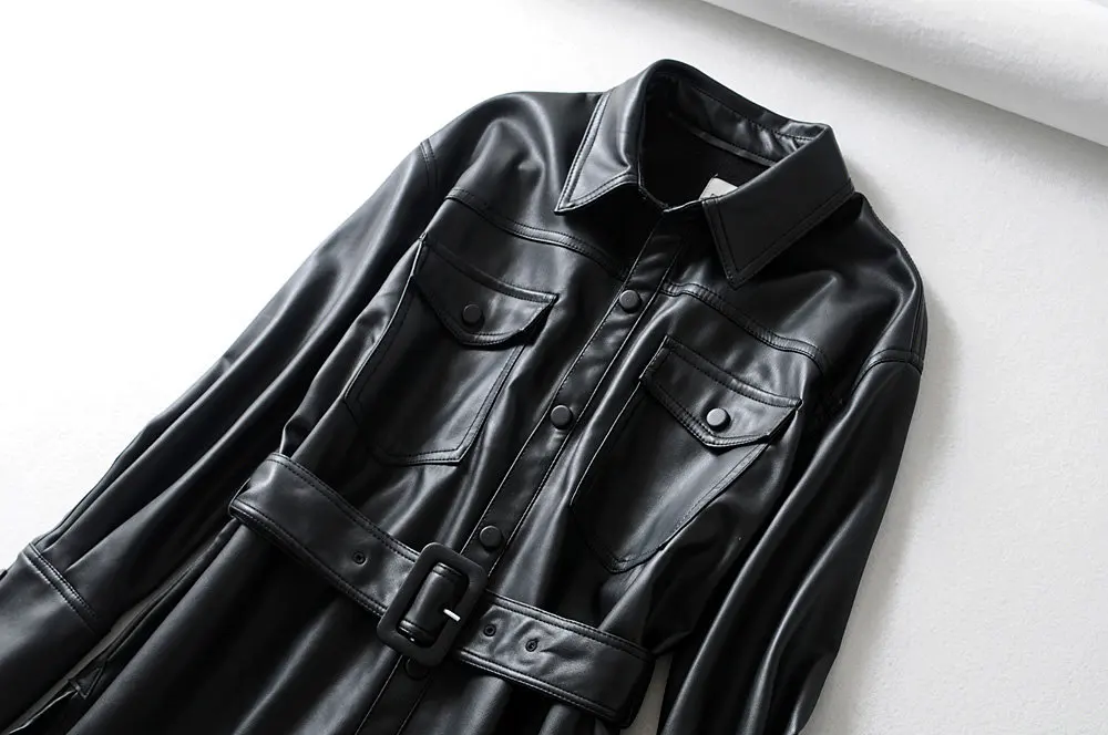New  black Leather Jacket women PU biker jacket Streetwear Punk Motorcycle Faux Coat winter Korean jacke