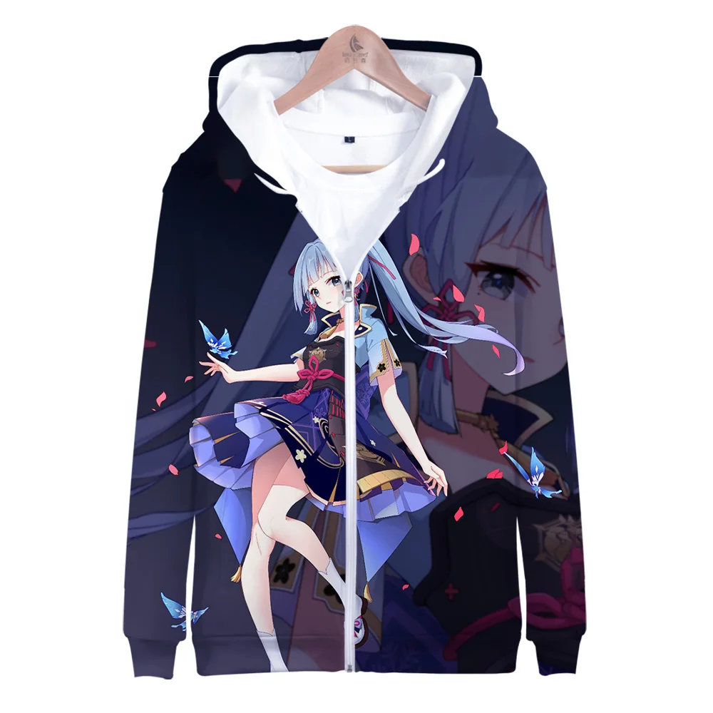 

Genshin Impact Kamisato Ayaka 3D print Hoodies winter Holiday passionate Men/Women Streetwear Zipper Kawaii harajuku hooded