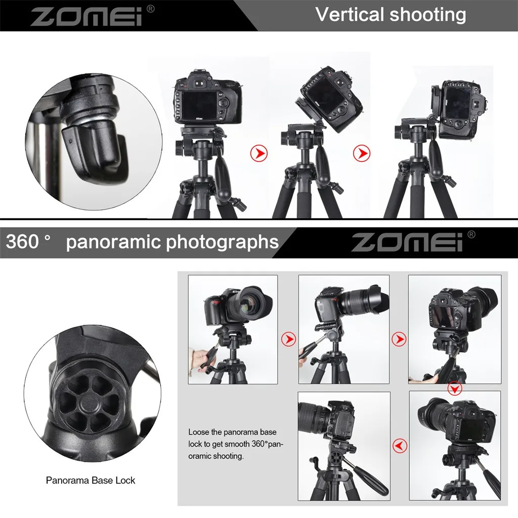Портативный штатив из алюминиевого сплава для камеры Canon Nikon Sony DV видео #