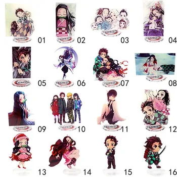 

10CM Anime Demon Slayer Kimetsu no Yaiba Tanjirou Nezuko Character Acrylic Stand Figure Model Double-side Plate Stationery