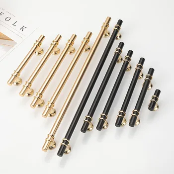 

2pcs Fashion furniture handle Cabinet drawer knob Wardrobe cupboard long handle Kitchen bathroom hardware pull kirsite fittings