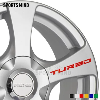 

20 x TURBO Car Decal Sticker Wheel Rim Emblem Car Styling For BMW SAAB Ford Hyundai Renault Kia Opel Focus BMW Volvo Accessories