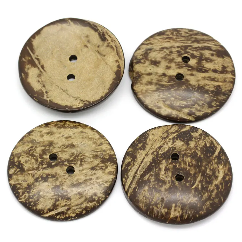 13-50mm 2 Holes Brown Coconut Shell Sewing Buttons Round Button For Clothing Scrapbooking Garment DIY Crafts Sewing Accessories 6