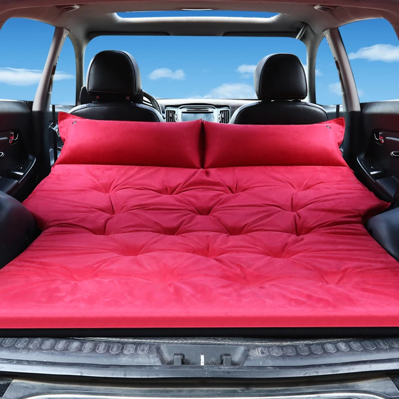 Automobile travel air cushion bed Inflatable bed Hand Sew Car For Suzuki SX4 Alto Old Swift - Color Name: Red