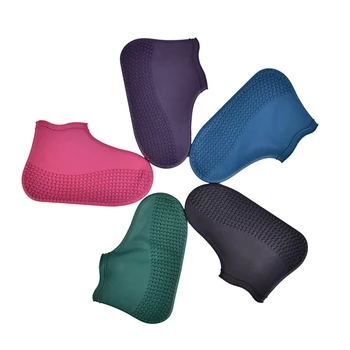 

1Pair Silicone Material Waterproof Shoe Cover Unisex Shoes Protectors Rain Boots For Indoor Outdoor Rainy Days