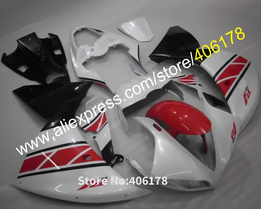 Обтекатель R1 09 10 11 для гоночного велосипеда Yamaha YZF 2009 2010 2011 белый красный
