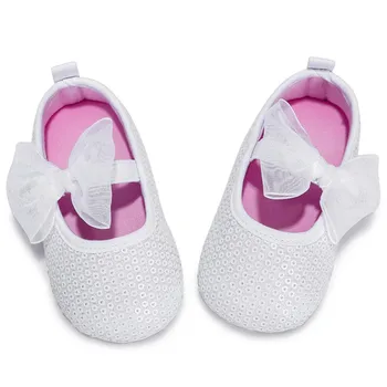 

Baby Shoes Fashion Bow Sequins Princess Baby Girl Shoes First Walker Spring Autumn Cute Bow Baby Girl Shoes