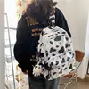 Girl Cute School Backpack Cow Print Backpacks for Teen Girls 1