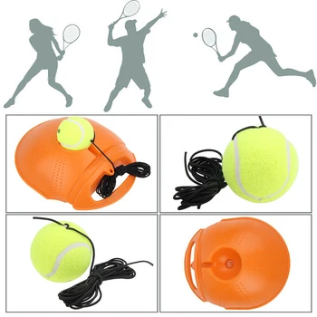 

Tennis Training Tool Exercise Tennis Ball Sport Self-study Rebound Ball With Tennis Trainer Baseboard Sparring Device