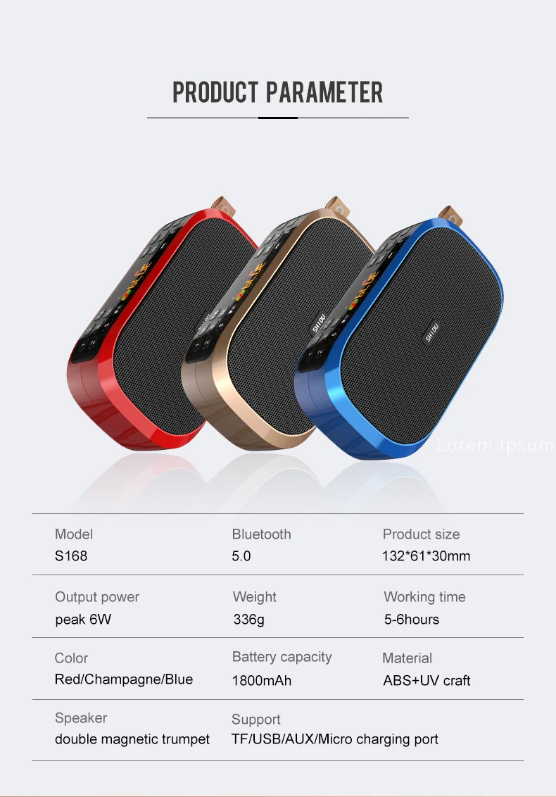 FM Bluetooth динамик Саундбар радио 5 0 портативный усилитель мощности мини цифровой