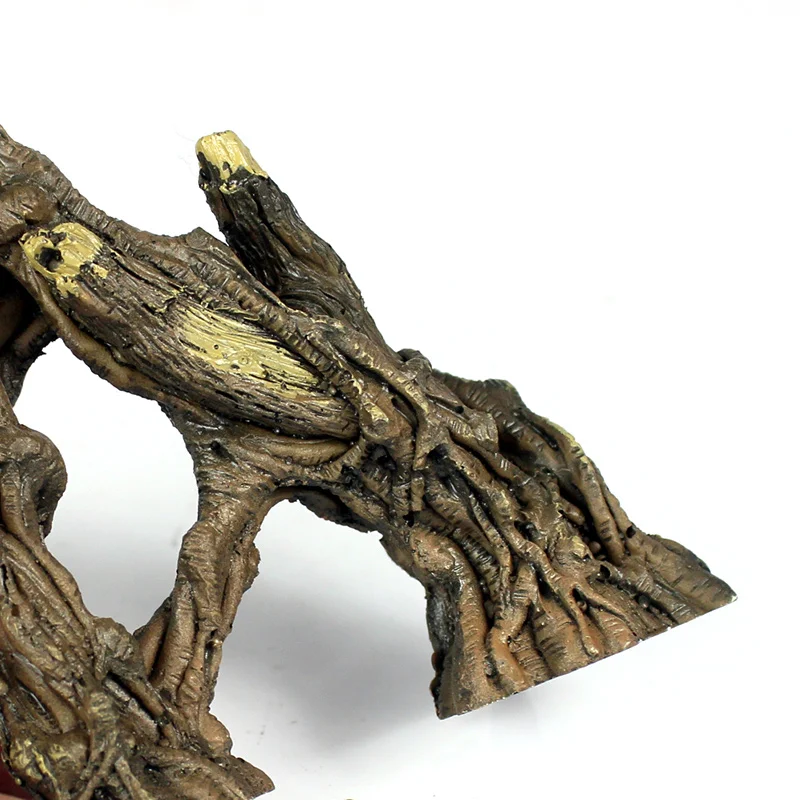 Ecological Resin Mountain Fish Play Tree House Aquarium Decoration Hole Cave Ornament Landscaping For Fish Tank fish tank ornaments fish tank decorations aquarium ornaments