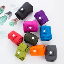 Толстая двухслойная портативная складная сумка для покупок большая нейлоновая сумка Толстая Сумка Складная Водонепроницаемая сумка на плечо