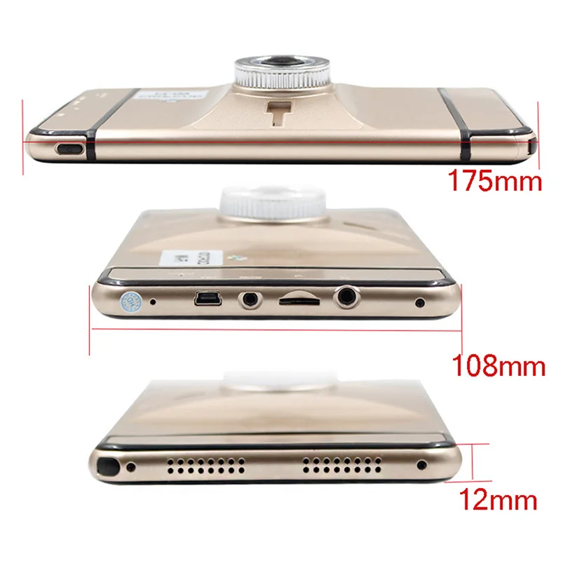 Новый 7 дюймовый автомобильный видеорегистратор с GPS навигацией Android 1080P 512 МБ 8 ГБ