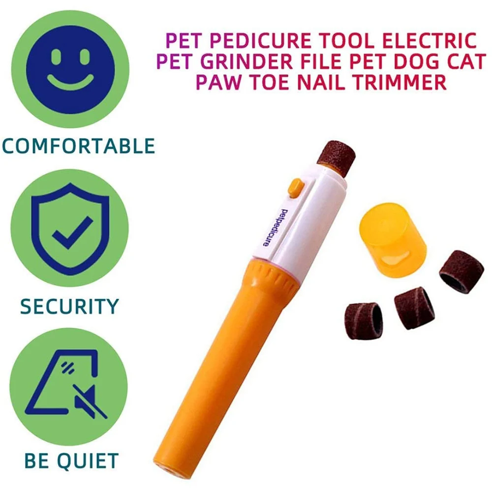 Electric Pet Nail Clipper Cat Painless Dog Nail Grinding File Kit Dogs Paw Nails Trimmer Pet Grinder Grooming Pedicure Tool