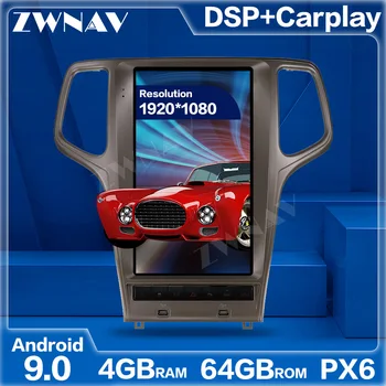

Tesla Style Screen Android 9 Car Multimedia Player For Jeep Grand Cherokee 2010-2019 GPS Navigation Audio Radio stereo head unit