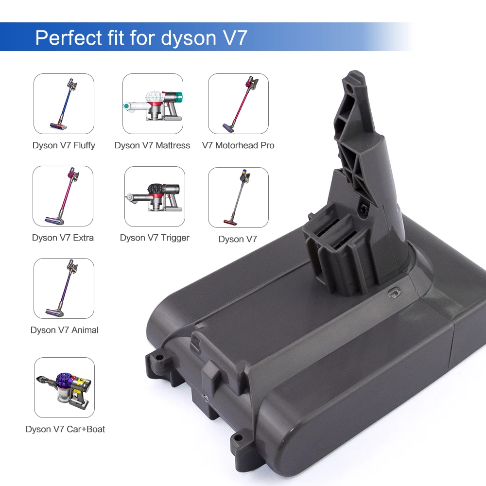 Sparkole 21,6 V 3000mAh литий-ионная батарея для dyson V7 сменная батарея для пылесоса V7 с животным V7 пушистый V7 триггер