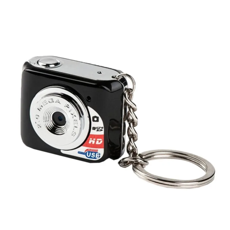 Маленькая дорожная мини цифровая камера HD Прозрачная портативная видеокамера DV с кольцом для ключей для внутренней и наружной фотосъемки