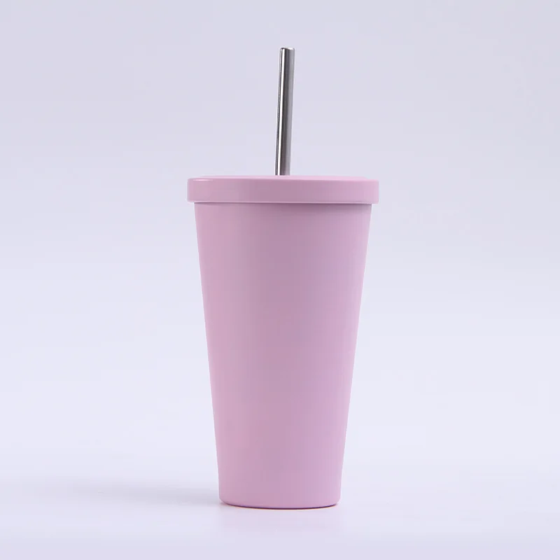 Термоизоляционная соломенная чашка креативная и сделанная на заказ Конь-Дракон-цветная чашка для воды горячая и холодная питьевая чашка кофейная кружка - Цвет: Red
