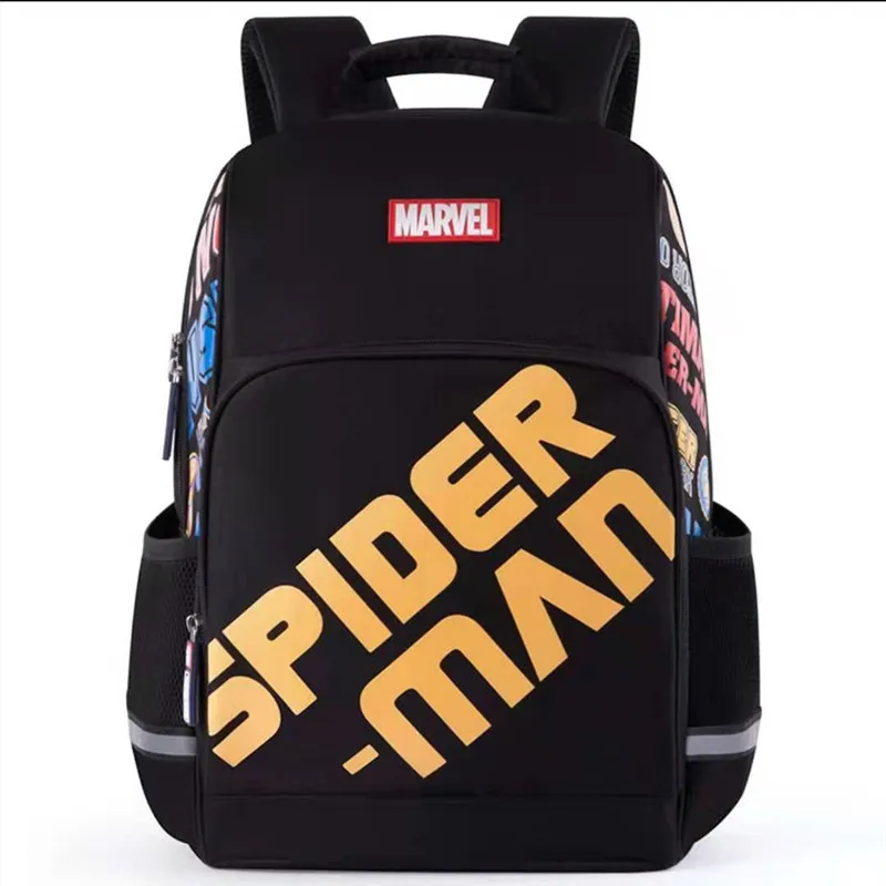Genuine Disney New School Bags for Boy Primary Student Shoulder Orthopedic Backpack Spider Man Grade 1-5 Kids Gifts Mochilars