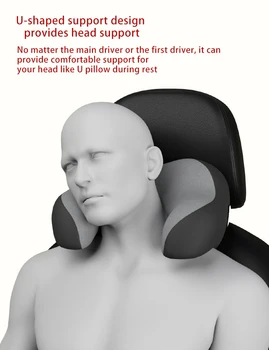 Car Headrest Pillow Memory Foam Interior Auto Pillows Head Neck Protector Soft Cushion Pillow for Man