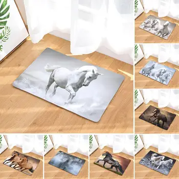 

Running Horse Water Absorption Non-slip Door Mat Floor Carpet Rug Bathroom Pad