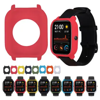 

Soft Silicone Protective Case Cover Screen Protector for Huami Amazfit GTS Watch