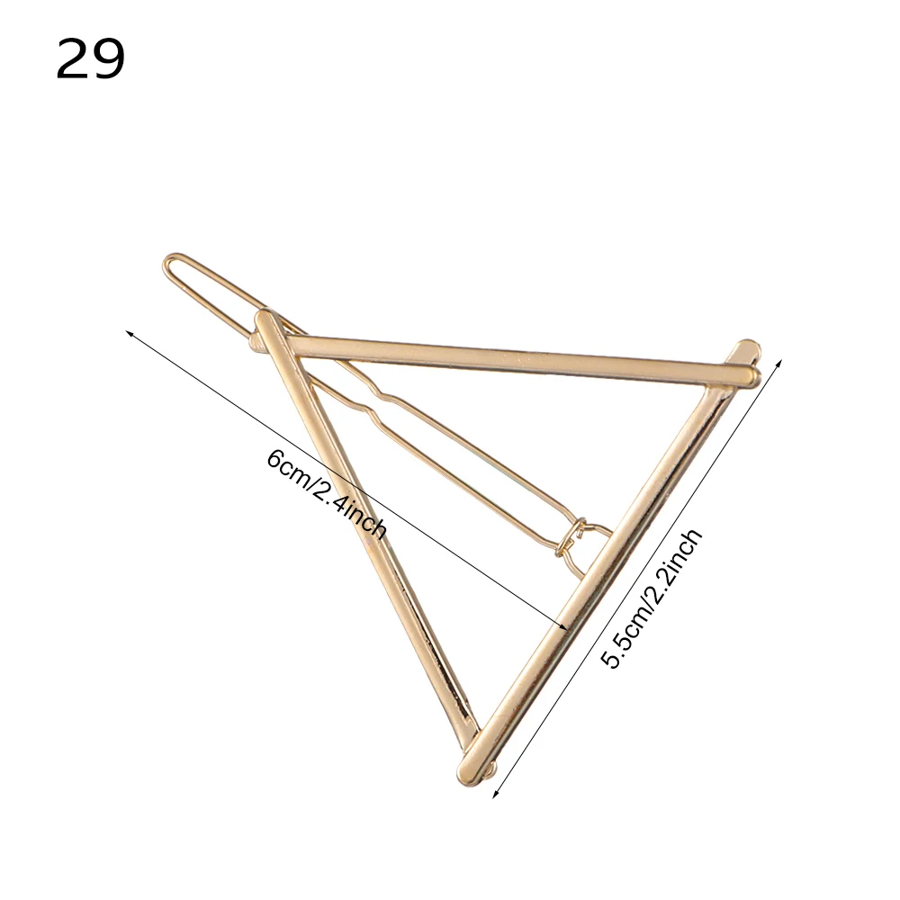 Style 5-29 1 шт., модные женские Геометрические заколки для волос, заколки для волос, Звездный зажим для волос сердце, нежные заколки для волос, заколка для волос, ювелирные изделия для волос, аксессуары для волос - Цвет: Style 5-29