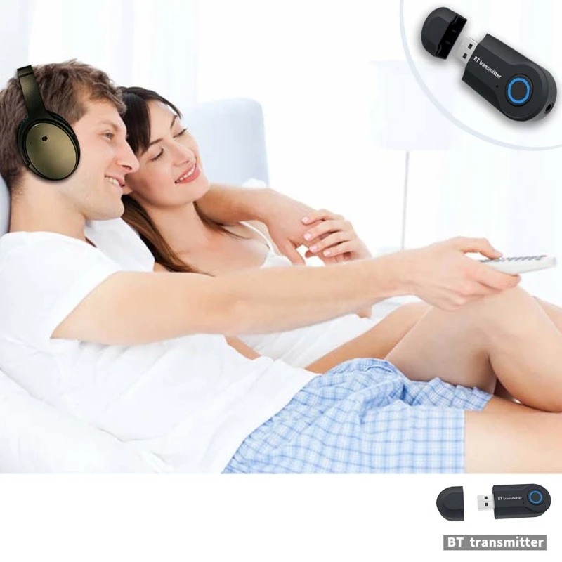 USB беспроводной Bluetooth 4,0 стерео аудио передатчик для ТВ ПК Bluetooth динамик