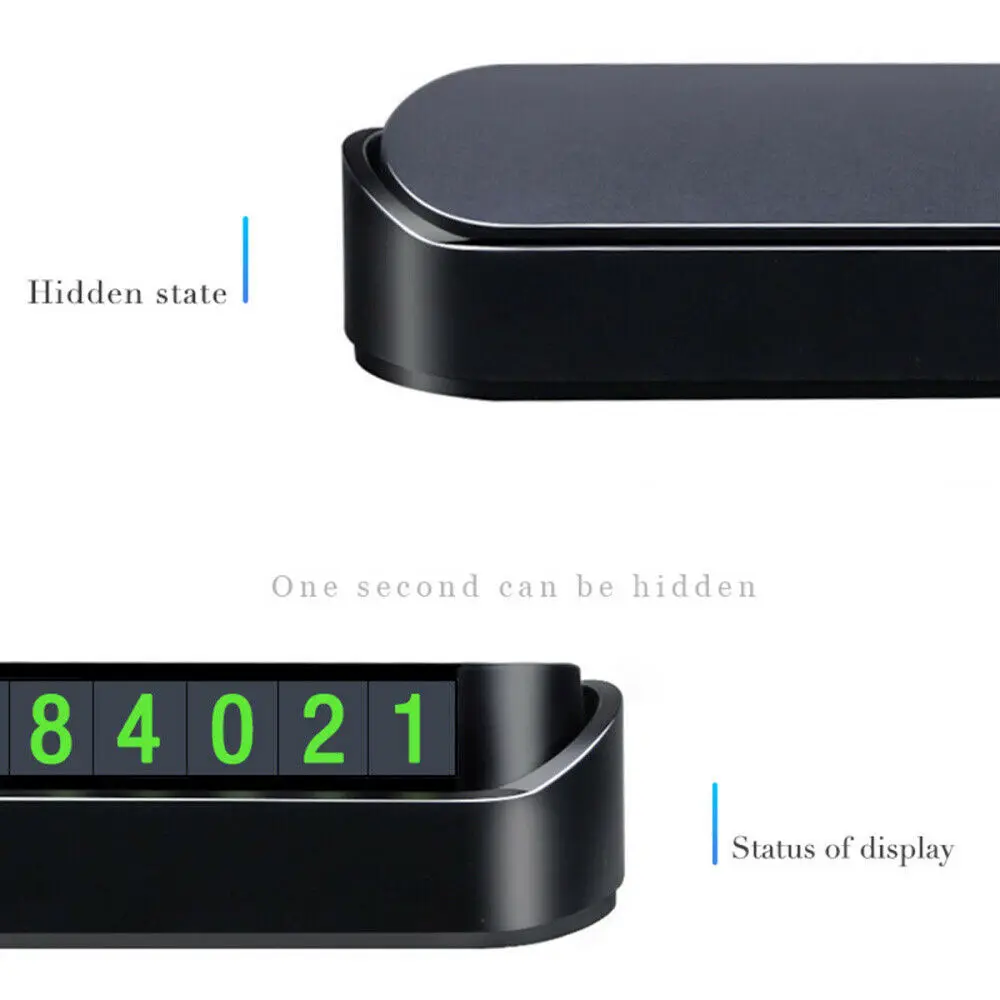 Universal Drawer Style Car Parts Parking Card Accessories Vehicle Car Temporary Parking Card Phone