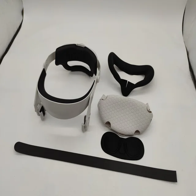 GOMRVR Head strap djustable for Oculus Quest 2 halo strap ,Increase Supporting forcesupport , comfort-oculus quest2 Accessorie SJWhite3-guijiao