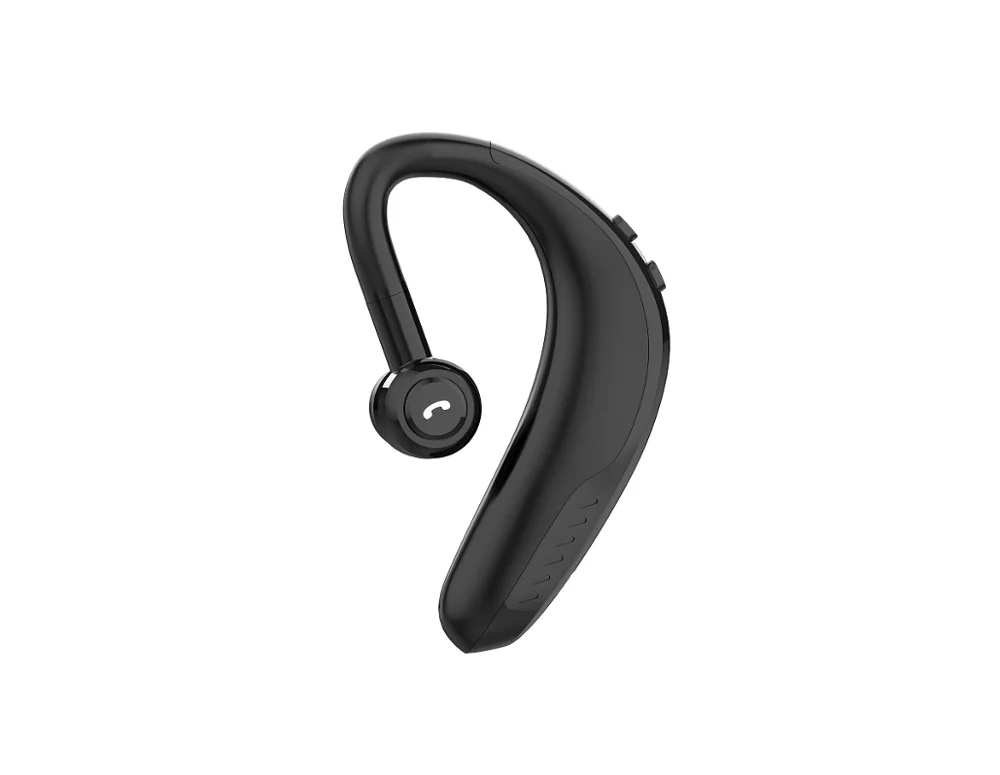 Универсальная Bluetooth беспроводная гарнитура стерео 5,0 Быстрая зарядка наушники спортивные свободные руки - Цвет: Черный