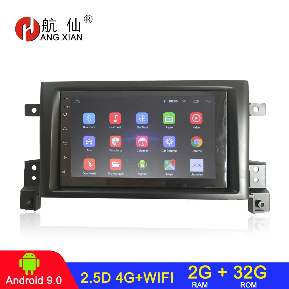 US $129.35 ZHUIHENG Android 90 2 Din Car Radio Car Stereo For SUZUKI Grand Vitara Nomade 20052011 Autoradio Car Audio 2G32G 4G Internet