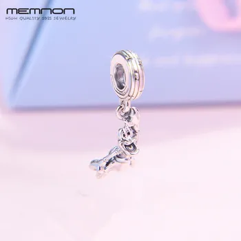 

2019 New the little mermaid sebastian charms S925 100% Silver small Pendant Charm DIY Bracelet bangle Accessories Memnon Jewelry