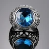Grande bague en pierre de style Vintage pour femmes, fête de fiançailles, mariage, bijoux en argent, haute qualité ► Photo 2/5