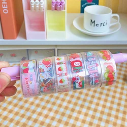 Washi Tape – autocollants Washitape 5 pièces/boîte, papeterie fournitures scolaires, bande de masquage ciel étoilé fruits Kawaii, décoration mignonne 