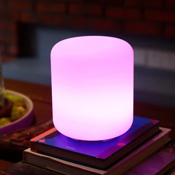 

Night Light with Bluetooth Speaker Portable Wireless Remote Control Color LED Bedside Table Lamp
