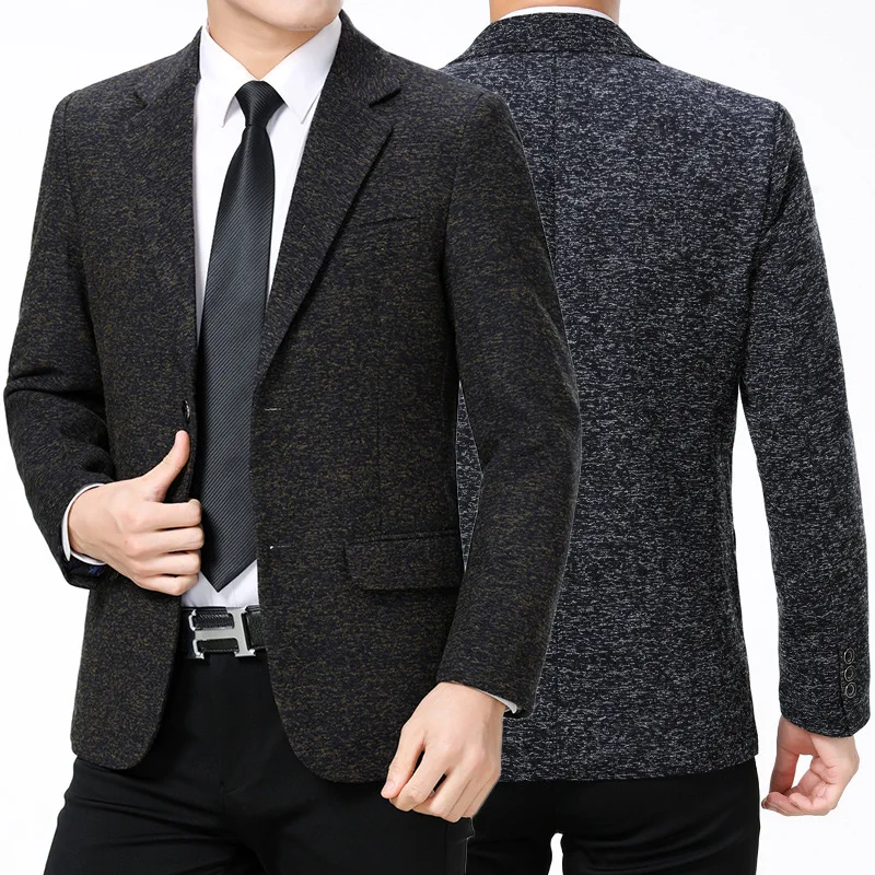 

2020 New Style Autumn Brushed Slim Fit Small Suit Men's Suit Single Blouse Casual Suit Jacket