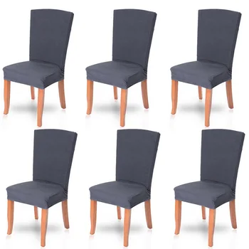 

6PCS Soft Spandex Printing Chair Covers Printed Pattern Chair Seat Protector Slipcover for Banquet Party Hotel Kitchen Seat Case