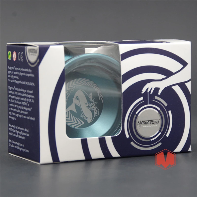MAGICYOYO--N12 Great White Shark Delicate Touch Lasting Sleep Game Ball Promotions Classic Professional Metal YO-YO Toy Gift