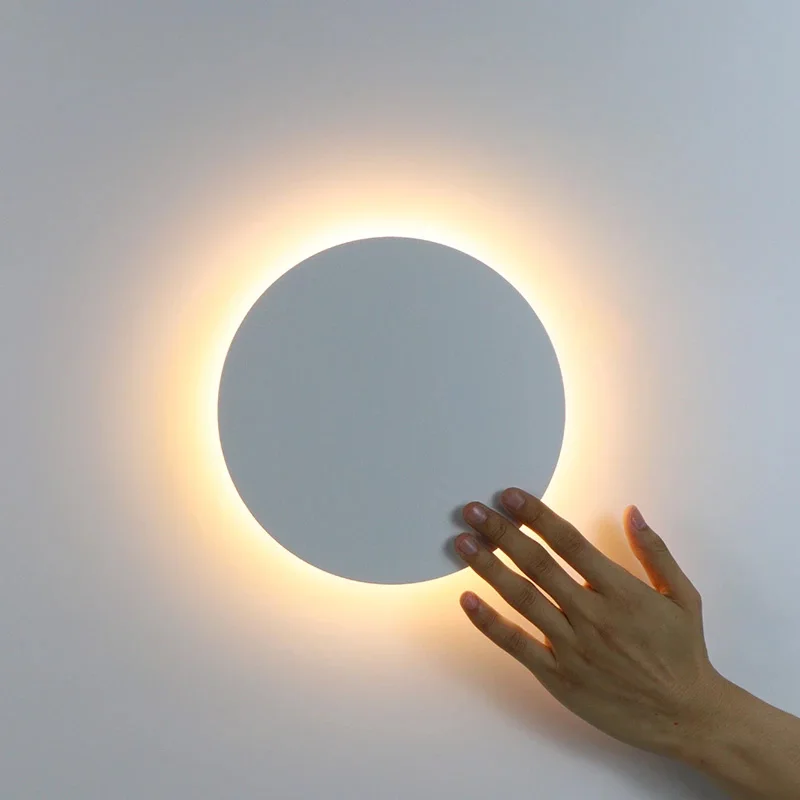 2021 LED Wall Lamp Living Room Decoration Bedside Light Home Lighting Fixture Loft Stair Round Aluminum | Освещение