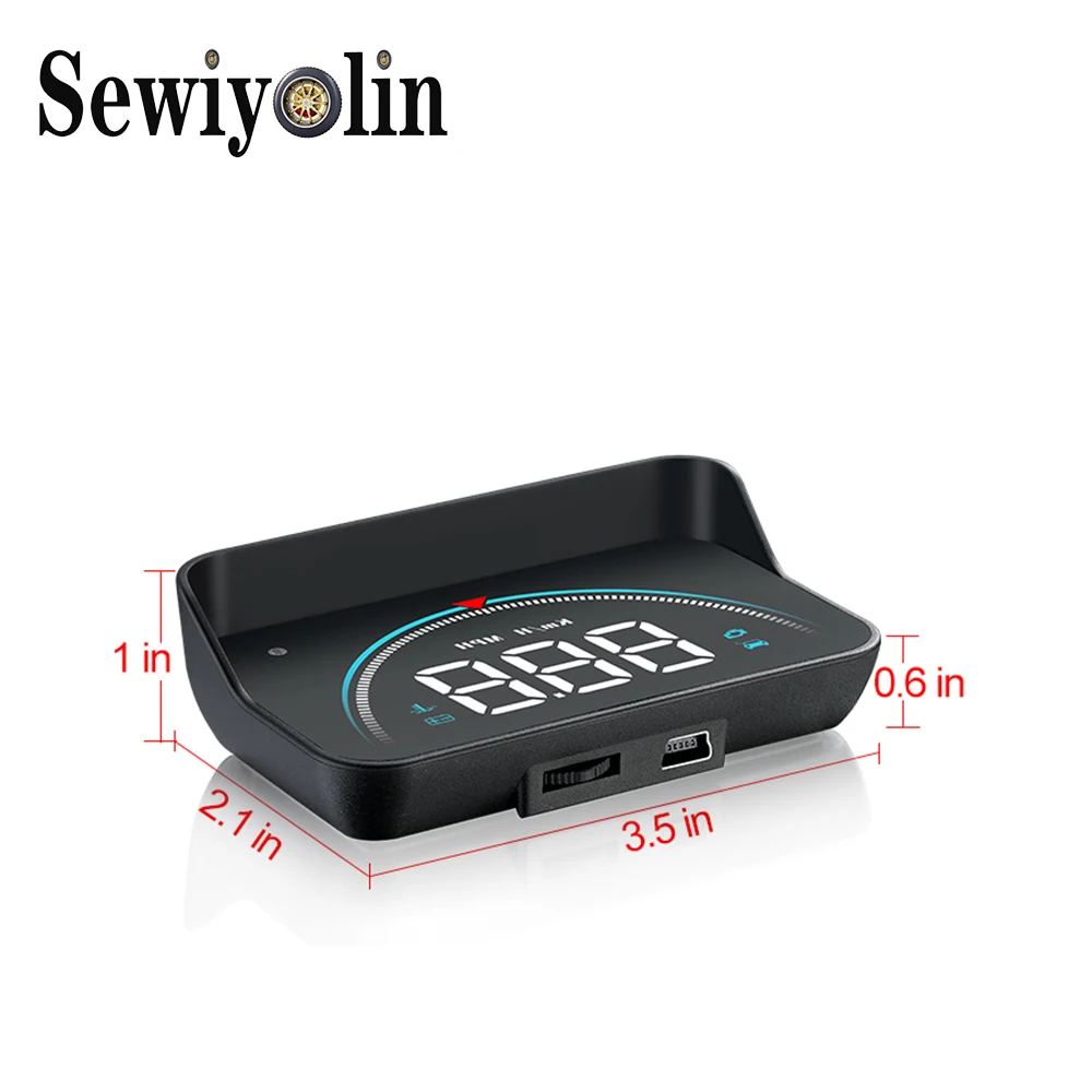 

2019 New M8 HUD Head Up Display Auto HUD OBD2 Car Speed Projector KMH MPH Speedometer Car Detector Oil Consumption for Peugeot